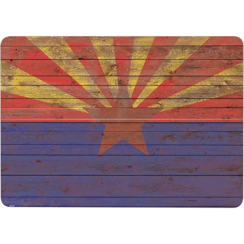 Arizona Flag Dark Wood Surface Laptop Studio Skin